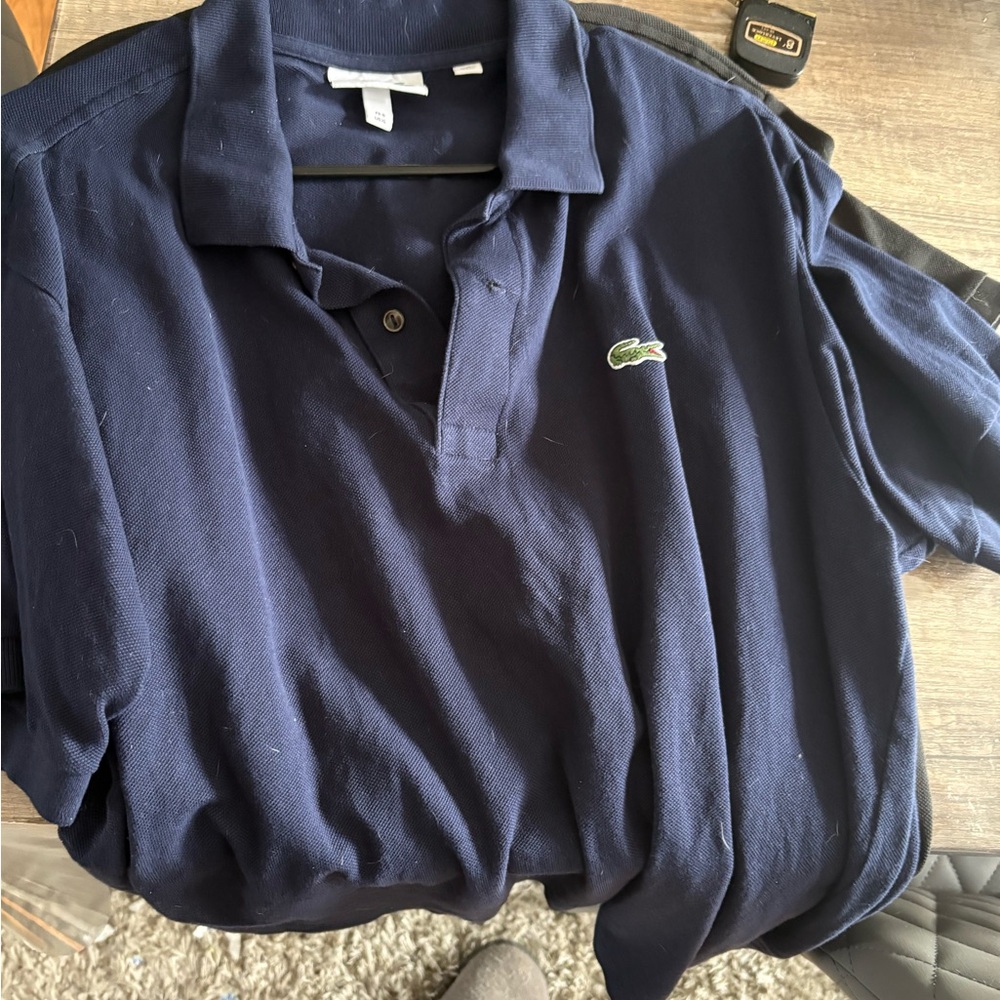 Lacoste Navy Blue Polo Shirt